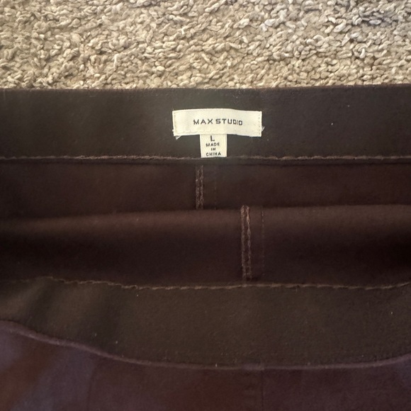Max Studio faux brown suede mini skirt - Picture 5 of 5